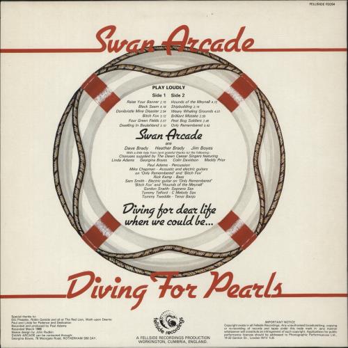 Swan Arcade Diving For Pearls vinyl LP album (LP record) UK UXBLPDI881783