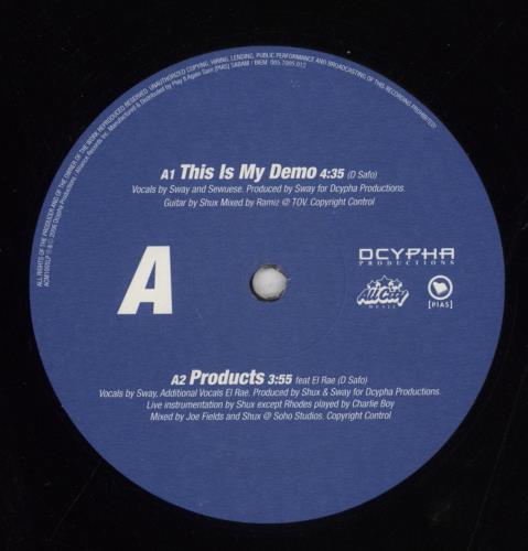 Sway This Is My Demo 2-LP vinyl record set (Double LP Album) UK 8WW2LTH855025