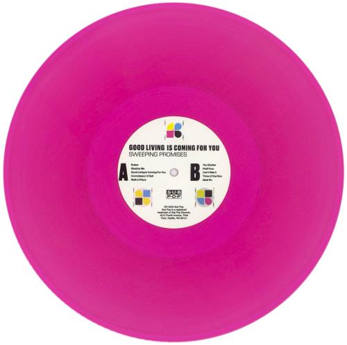 Sweeping Promises Good Living Is Coming For You - Pink Vinyl vinyl LP album (LP record) UK 9ZELPGO871024