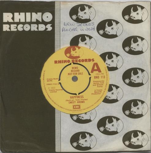 Sweet Aroma Happiness 7" vinyl single (7 inch record / 45) UK 2WN07HA755885
