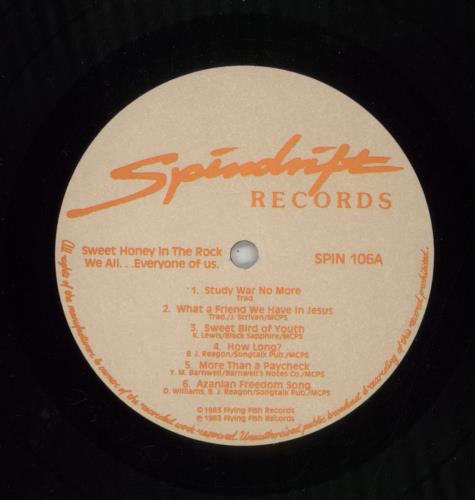 Sweet Honey In The Rock We All... Everyone Of Us + Press Pack vinyl LP album (LP record) UK S8HLPWE863770