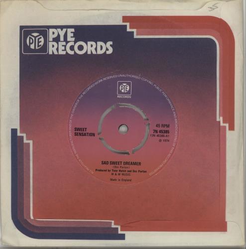 Sweet Sensation Sad Sweet Dreamer 7" vinyl single (7 inch record / 45) UK VWF07SA643469