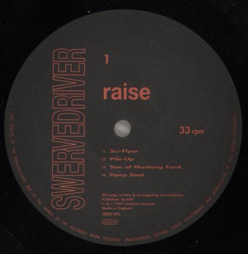 Swervedriver Raise + 7" vinyl LP album (LP record) UK SWELPRA285197