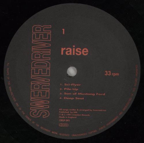Swervedriver Raise vinyl LP album (LP record) UK SWELPRA349367