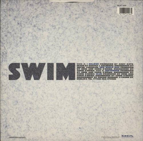 Swim I Believe 12" vinyl single (12 inch record / Maxi-single) UK IWM12IB865352