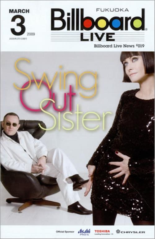 Swing Out Sister Billboard Live News #019 magazine Japanese SOSMABI472434
