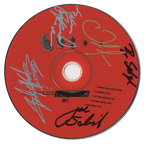 Switched Spread Your EP - Autographed CD single (CD5 / 5") US S53C5SP485165