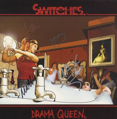 Switches Drama Queen - Autographed! 7" vinyl single (7 inch record / 45) UK SW807DR441472