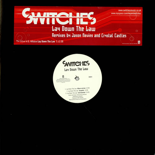 Switches Lay Down The Law 12" vinyl single (12 inch record / Maxi-single) US SW812LA471839