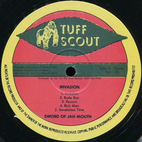 Sword Of Jah Mouth Invasion + Insert vinyl LP album (LP record) UK X9YLPIN673611