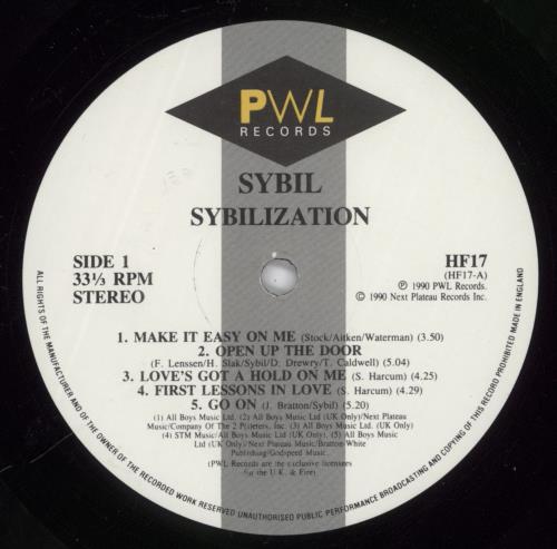 Sybil Sybilization vinyl LP album (LP record) UK SYBLPSY890829
