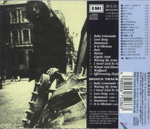 Syd Barrett Barrett CD album (CDLP) Japanese SYDCDBA821261