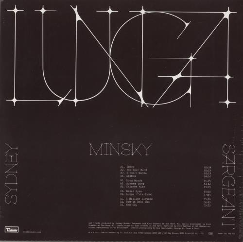 Sydney Minsky-Sargeant Lungo - Oxblood Red Vinyl - Sealed 2-LP vinyl record set (Double LP Album) UK 95J2LLU876784