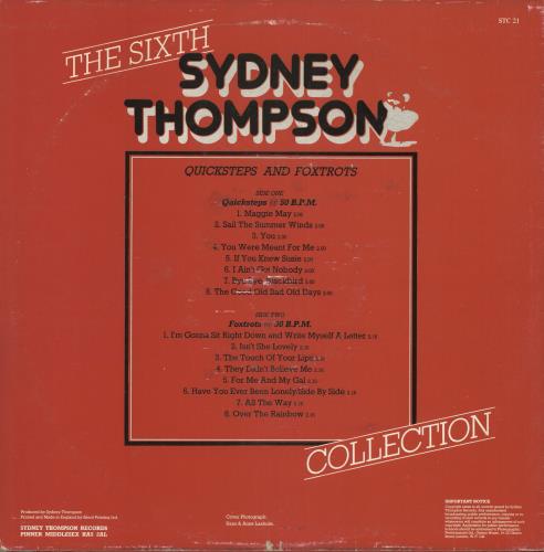 Sydney Thompson The sixth Sydney Thompson Collection - Quicksteps & Foxtrots vinyl LP album (LP record) UK VYDLPTH722136
