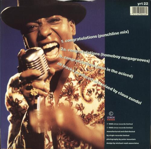 Sydney Youngblood Congratulations 12" vinyl single (12 inch record / Maxi-single) UK SYG12CO725409