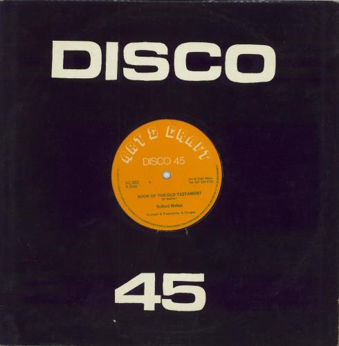 Sylford Walker Book Of The Old Testament / Jah Speak Unto Moses 12" vinyl single (12 inch record / Maxi-single) UK 40U12BO788424