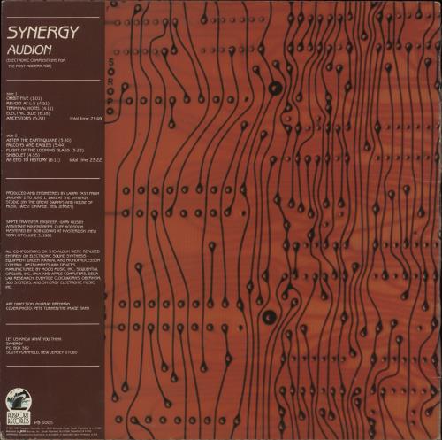 Synergy Audion vinyl LP album (LP record) US UYNLPAU597298