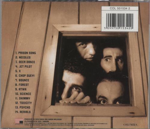 System Of A Down Toxicity CD album (CDLP) US SMDCDTO657221