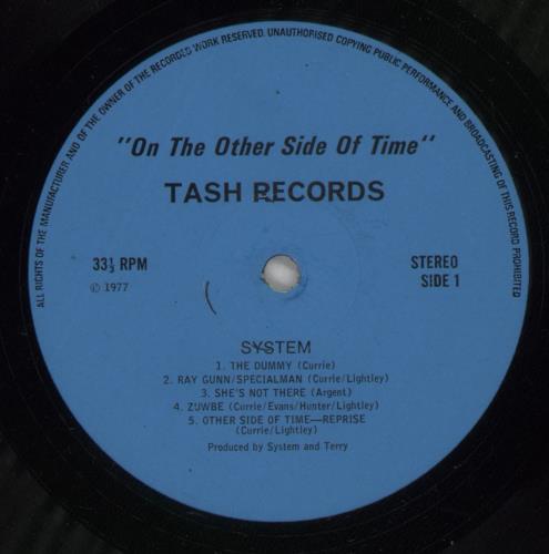 System On The Other Side Of Time - Fully Autographed vinyl LP album (LP record) UK -28LPON887217