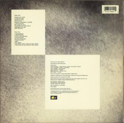 T-Bone Burnett T-Bone Burnett vinyl LP album (LP record) US TU-LPTB789158