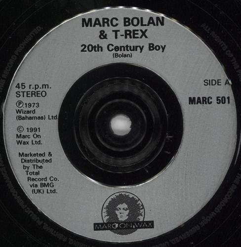 T-Rex / Tyrannosaurus Rex 20th Century Boy - Injection 7" vinyl single (7 inch record / 45) UK REX07TH87859