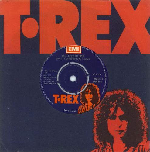 T-Rex / Tyrannosaurus Rex 20th Century Boy 7" vinyl single (7 inch record / 45) UK REX07TH116738