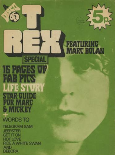 T-Rex / Tyrannosaurus Rex A Disco 45 memorabilia UK REXMMAD401643