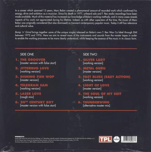 T-Rex / Tyrannosaurus Rex Bump N Grind - RSD19 - 180gm Blue Vinyl - Sealed vinyl LP album (LP record) UK REXLPBU718509