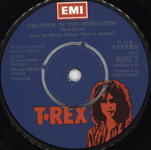 T-Rex / Tyrannosaurus Rex Children Of The Revolution + Sleeve 7" vinyl single (7 inch record / 45) Danish REX07CH731606