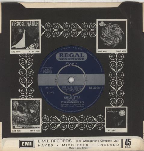 T-Rex / Tyrannosaurus Rex Debora - EX 7" vinyl single (7 inch record / 45) UK REX07DE567892