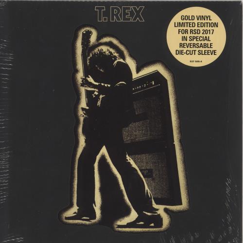 T-Rex / Tyrannosaurus Rex Electric Warrior - Gold Vinyl - Shrink vinyl LP album (LP record) UK REXLPEL745393