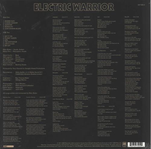 T-Rex / Tyrannosaurus Rex Electric Warrior - Gold Vinyl - Shrink vinyl LP album (LP record) UK REXLPEL745393