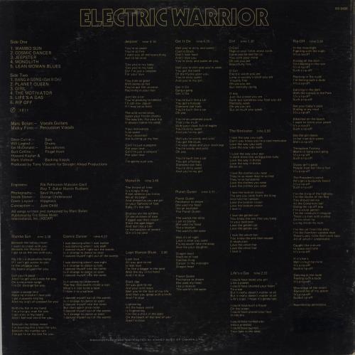 T-Rex / Tyrannosaurus Rex Electric Warrior vinyl LP album (LP record) Canadian REXLPEL754629