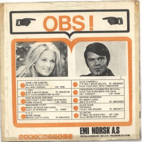 T-Rex / Tyrannosaurus Rex Get It On + Sleeve 7" vinyl single (7 inch record / 45) Norwegian REX07GE730634