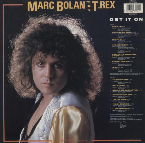 T-Rex / Tyrannosaurus Rex Get It On vinyl LP album (LP record) UK REXLPGE522056
