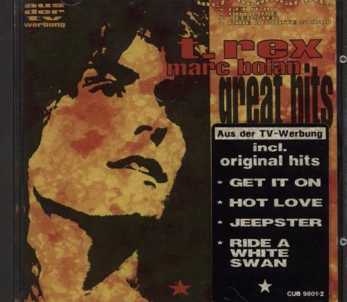 T-Rex / Tyrannosaurus Rex Great Hits CD album (CDLP) German REXCDGR750858