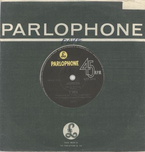 T-Rex / Tyrannosaurus Rex Jeepster 7" vinyl single (7 inch record / 45) New Zealand REX07JE731210