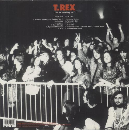 T-Rex / Tyrannosaurus Rex Live At Wembley 1972 vinyl LP album (LP record) UK REXLPLI413312