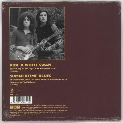 T-Rex / Tyrannosaurus Rex Ride A White Swan - Heavyweight Vinyl + Sealed 7" vinyl single (7 inch record / 45) UK REX07RI730364