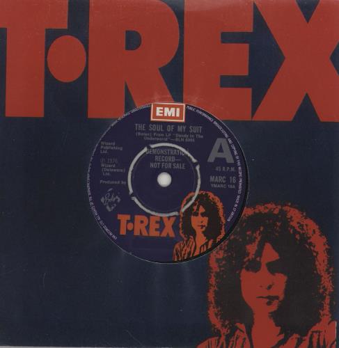 T-Rex / Tyrannosaurus Rex The Soul Of My Suit - Demo Record 7" vinyl single (7 inch record / 45) UK REX07TH120905