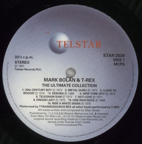 T-Rex / Tyrannosaurus Rex The Ultimate Collection - Embossed Sleeve vinyl LP album (LP record) UK REXLPTH496060