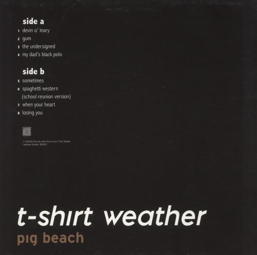 T-shirt Weather Pig Beach vinyl LP album (LP record) UK 9GALPPI887984