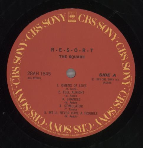 T-Square R.E.S.O.R.T vinyl LP album (LP record) Japanese Z-1LPRE857570