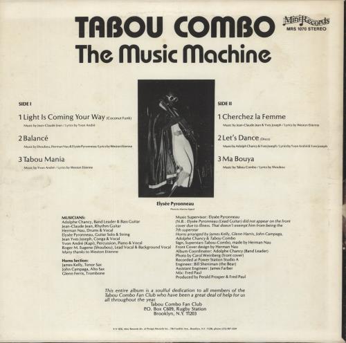 Tabou Combo Tabou Combo Superstars vinyl LP album (LP record) US UCPLPTA880065