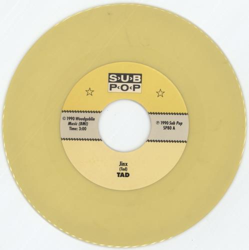 Tad Jinx - Yellow Marbled Vinyl 7" vinyl single (7 inch record / 45) US TAD07JI863830