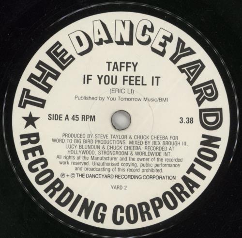 Taffy (UK) If You Feel It 7" vinyl single (7 inch record / 45) UK TAF07IF294246