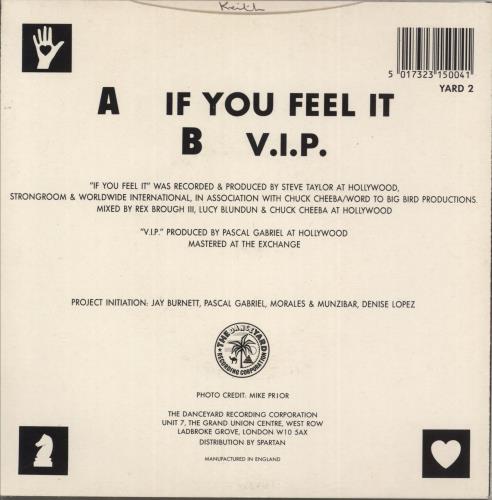 Taffy (UK) If You Feel It 7" vinyl single (7 inch record / 45) UK TAF07IF294246