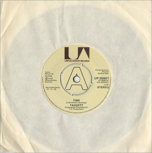 Taggett Time 7" vinyl single (7 inch record / 45) UK 6TG07TI468601