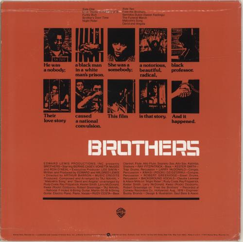 Taj Mahal Brothers vinyl LP album (LP record) US TAJLPBR692382