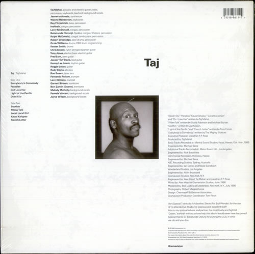 Taj Mahal Taj - Sealed vinyl LP album (LP record) US TAJLPTA520284